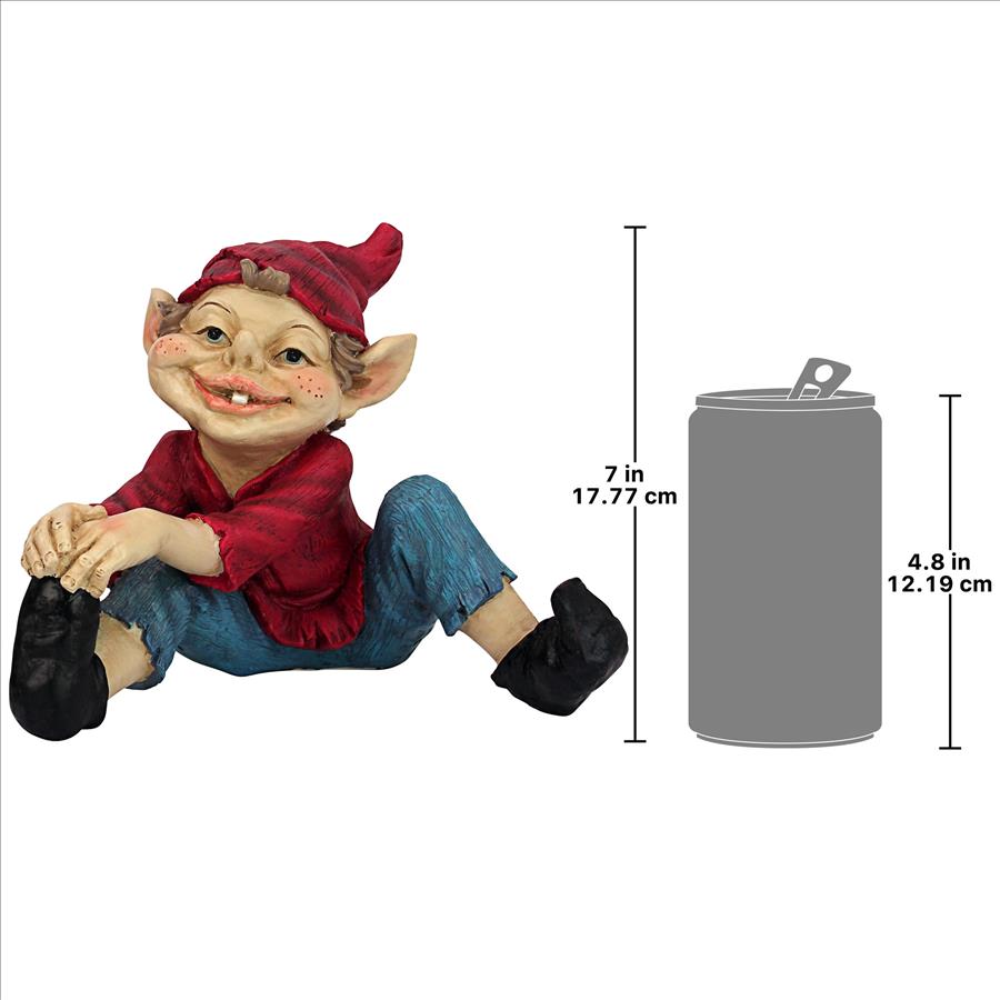 Eccentric Elf Garden Gnome Statue: Squeegee