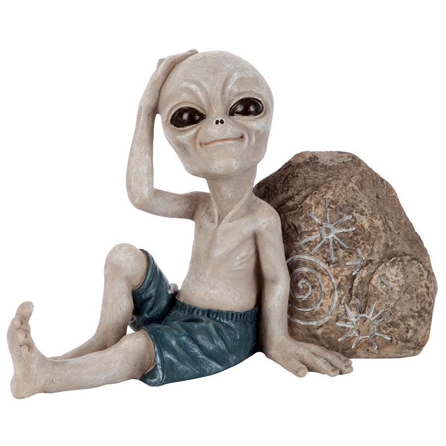 Surfer Dude Out-of-this-World Alien Statue