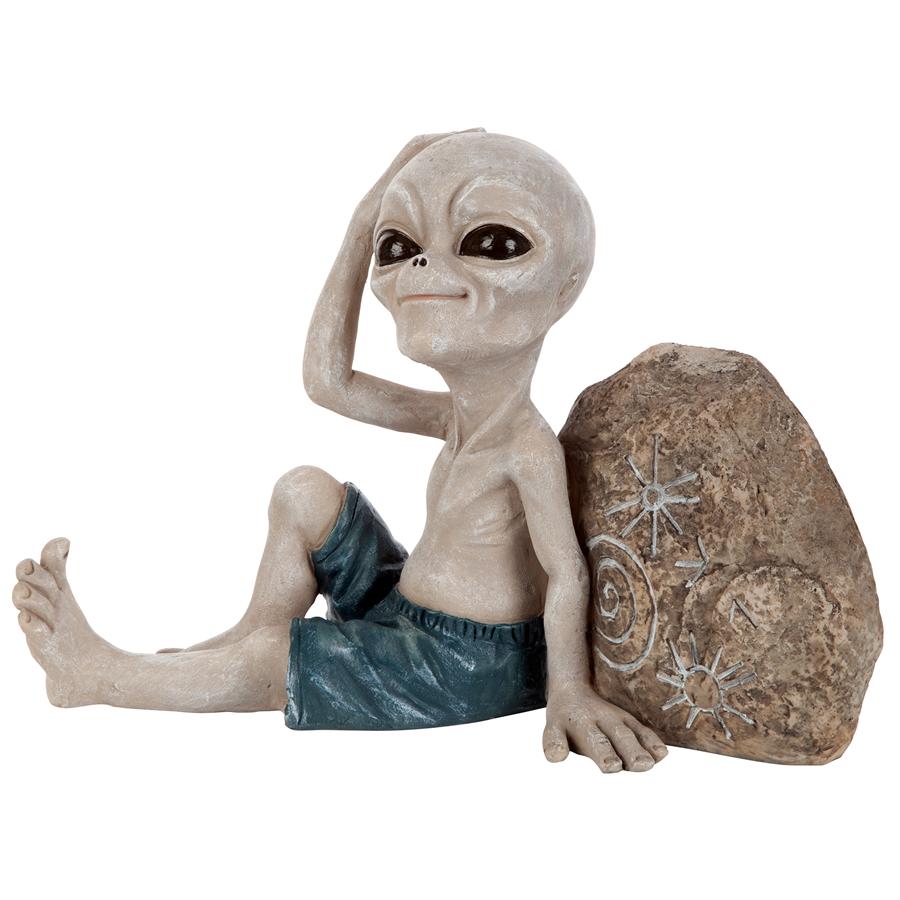 Surfer Dude Out-of-this-World Alien Statue