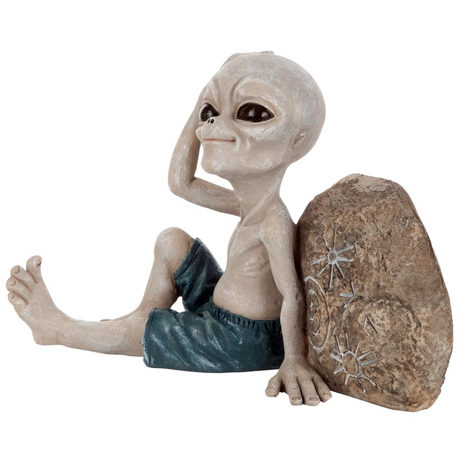 Surfer Dude Out-of-this-World Alien Statue