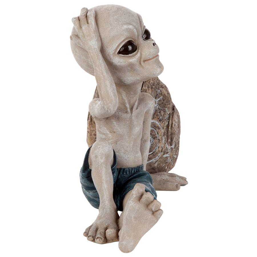 Surfer Dude Out-of-this-World Alien Statue