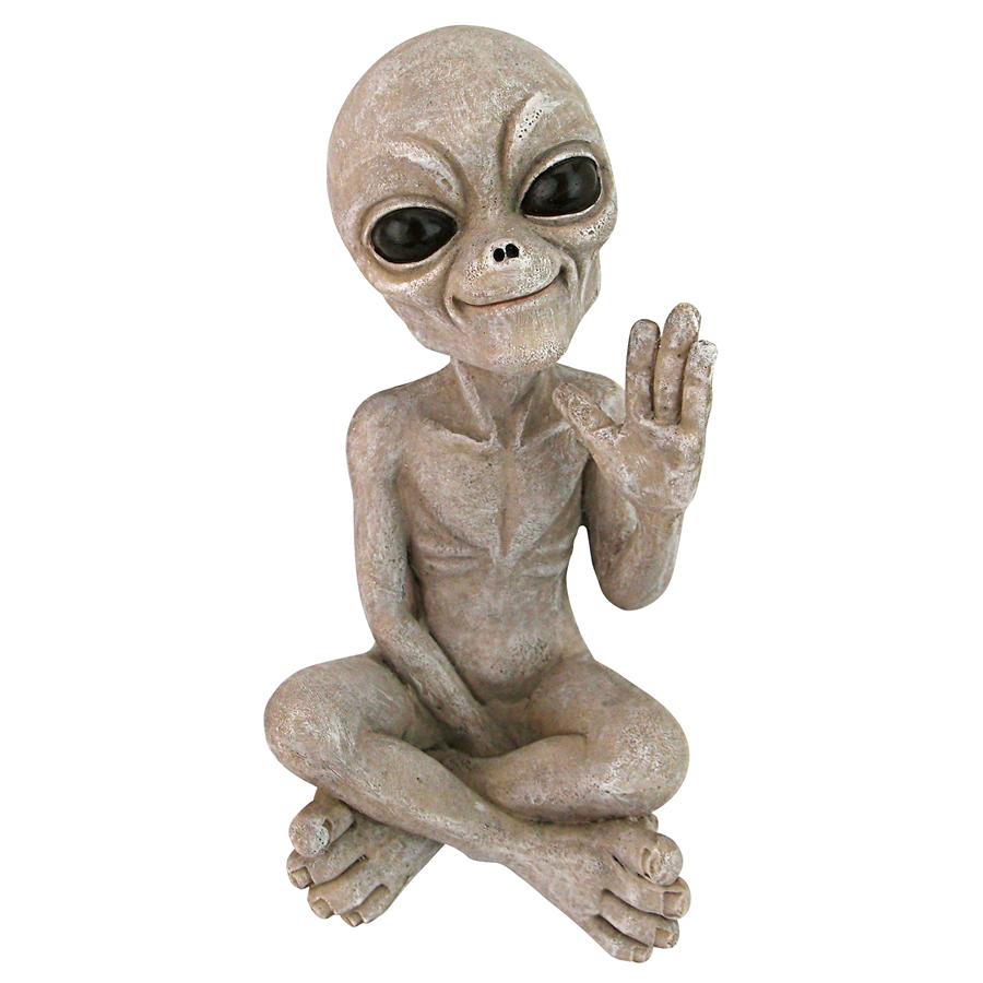 Greetings Earthlings UFO Alien Statue: Each