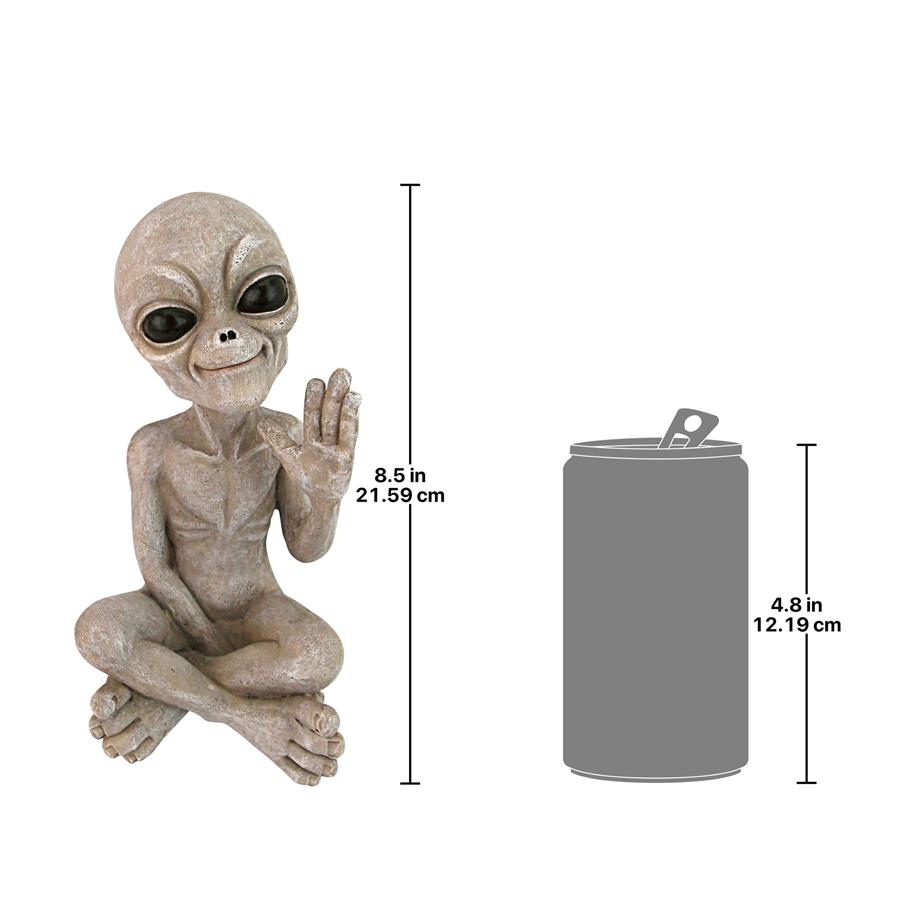 Greetings Earthlings UFO Alien Statue: Each