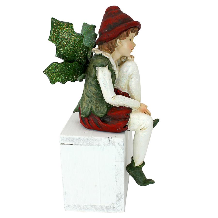 Santa's Christmas Elves Shelf Sitter Statue: Emmanuel