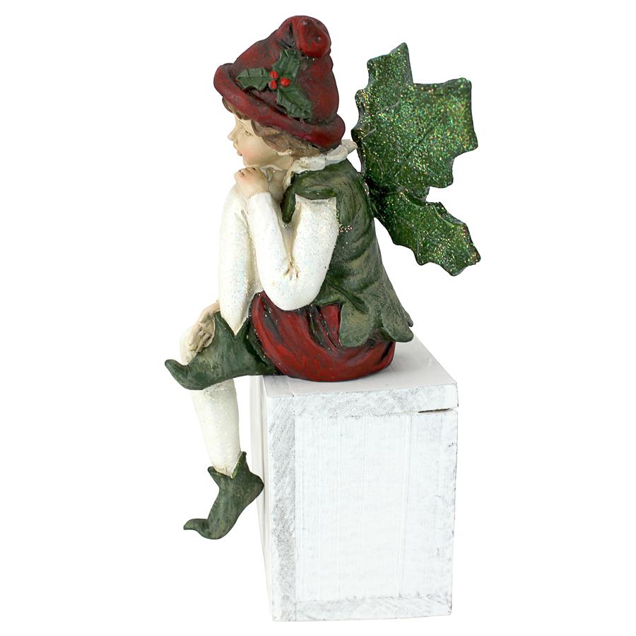 Santa's Christmas Elves Shelf Sitter Statue: Emmanuel