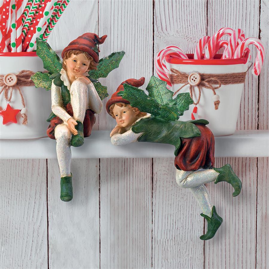 Santa's Christmas Elves Shelf Sitter Statue: Emmanuel