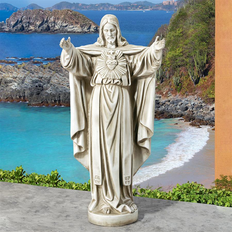 The Sacred Heart of Jesus Spiritual Garden Statue