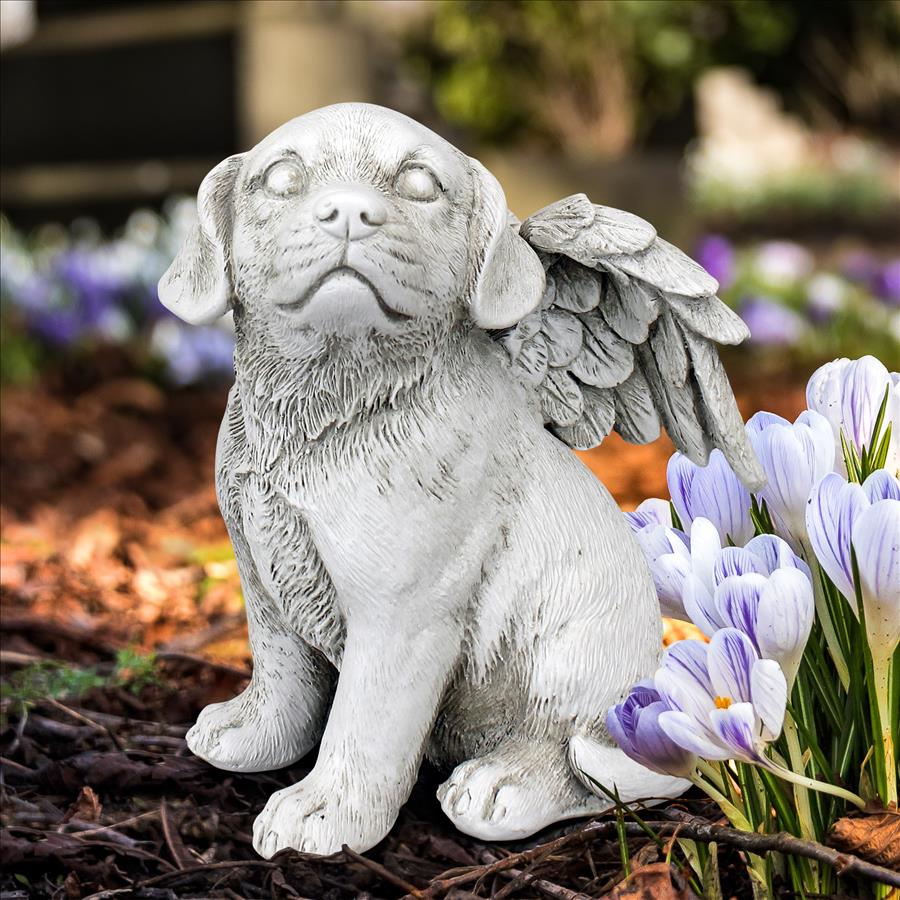 Loving Friend, Memorial Pet Dog Statue: Medium