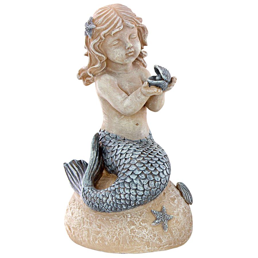 Jewels of the Deep Mermaid Girl Statue
