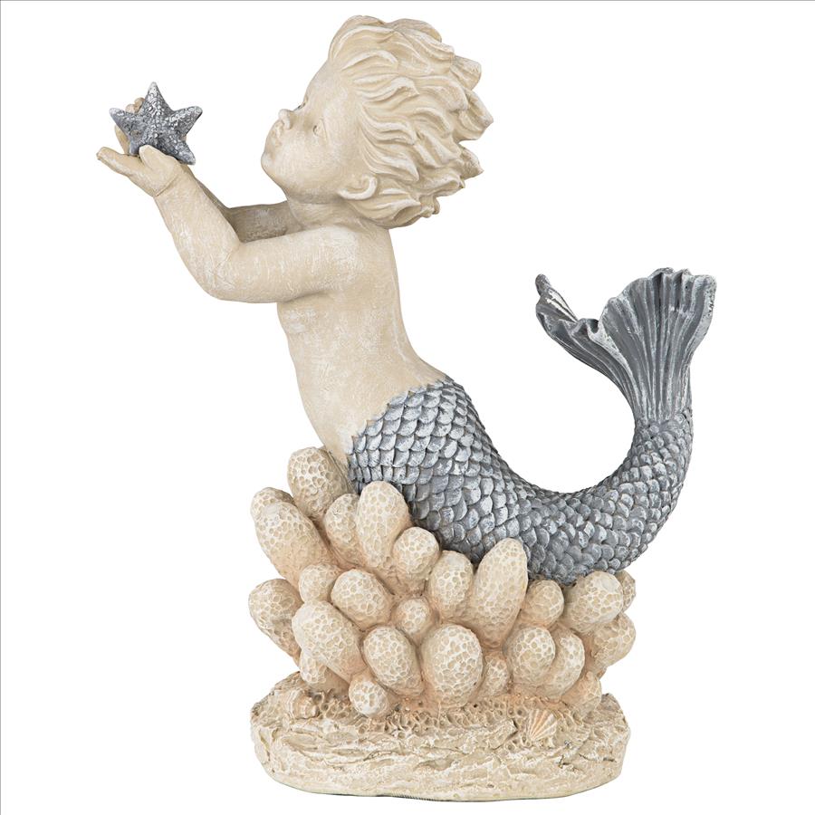 Gifts from the Sea Merboy with Starfish Statue