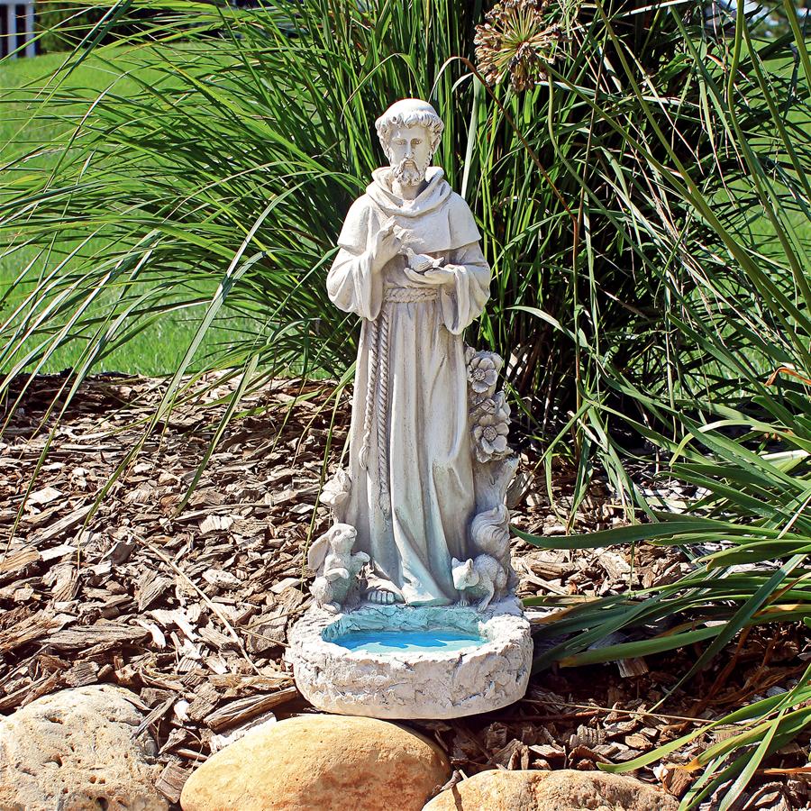 St. Francis Garden Reflection Pool Birdbath Statue