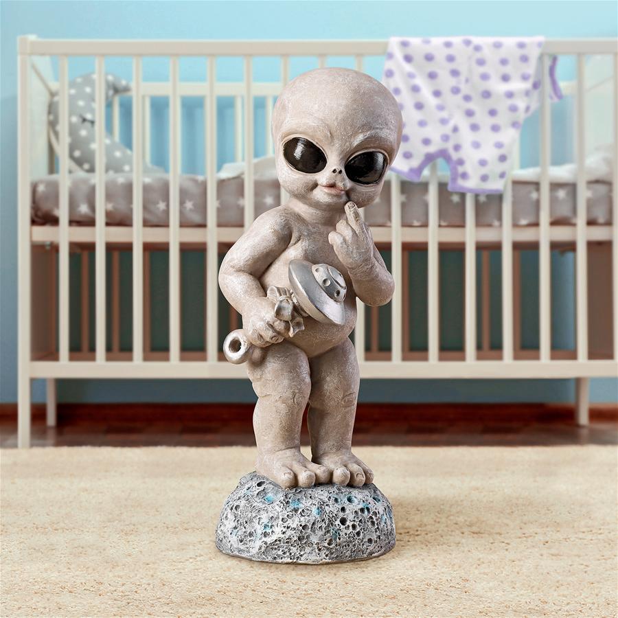 Zeta the Toddler Gray, Roswellian Baby Alien Statue