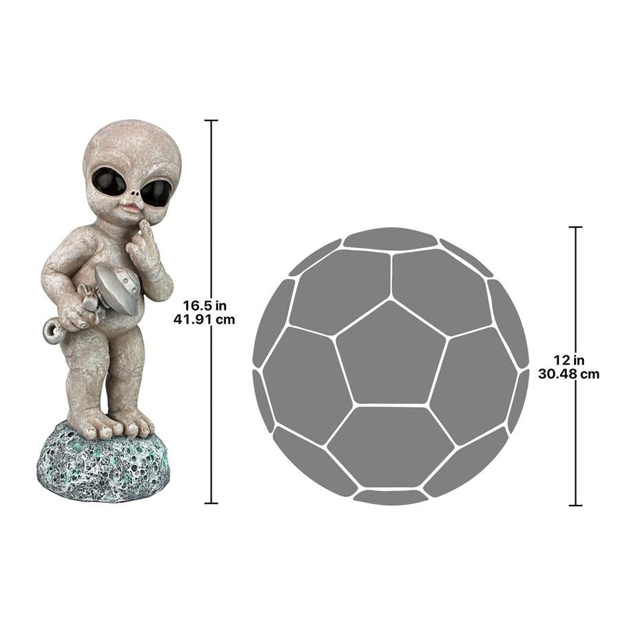 Zeta the Toddler Gray, Roswellian Baby Alien Statue