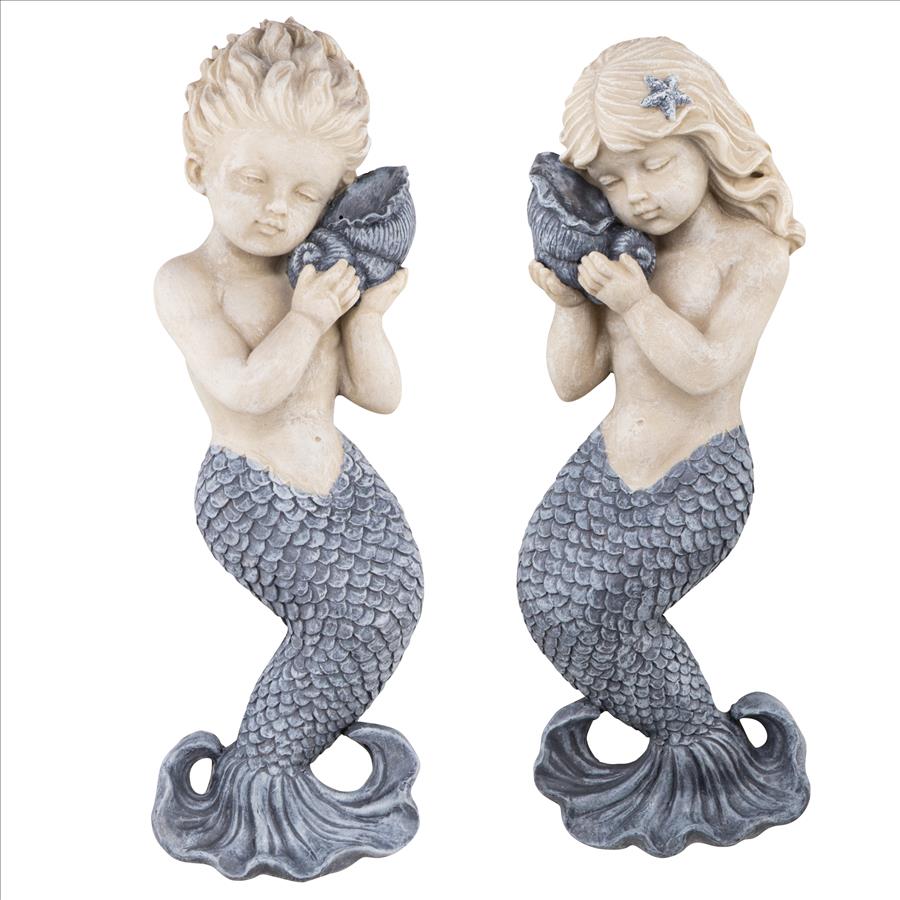 Sounds of the Sea Mermaid Wall Sculpture Set