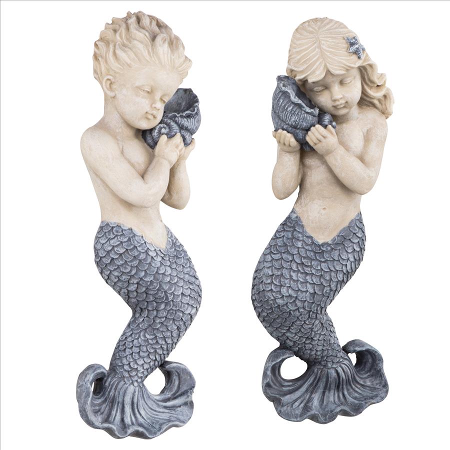 Sounds of the Sea Mermaid Wall Sculpture Set