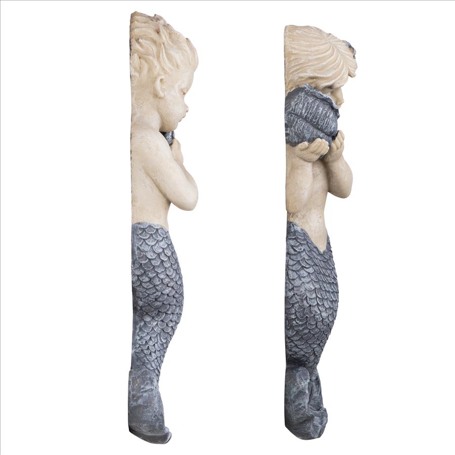 Sounds of the Sea Mermaid Wall Sculpture Set