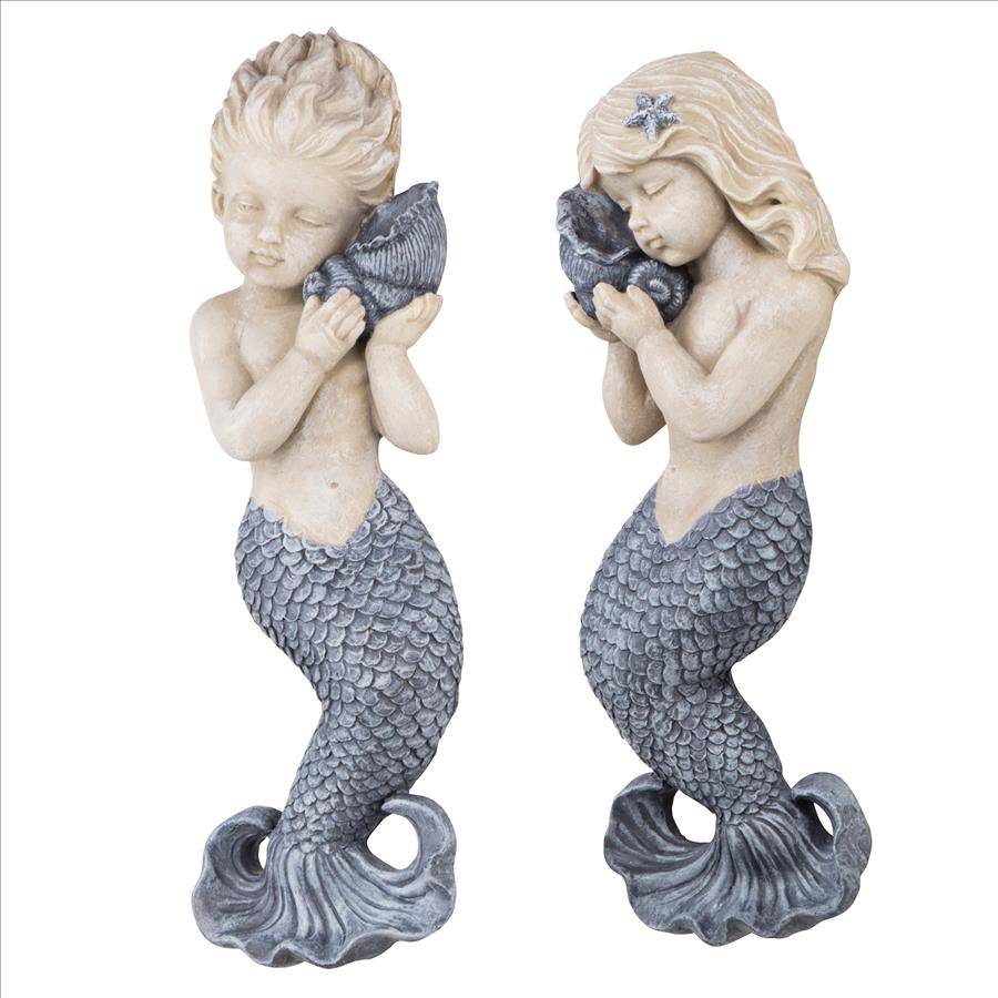 Sounds of the Sea Mermaid Wall Sculpture Set