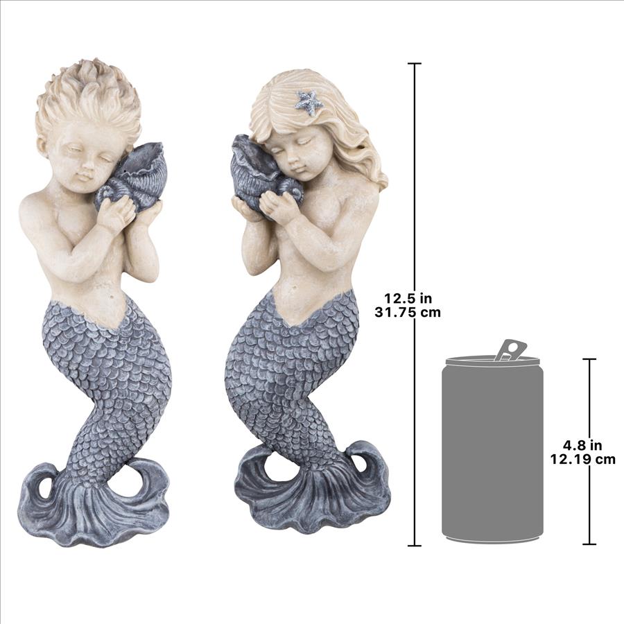 Sounds of the Sea Mermaid Wall Sculpture Set