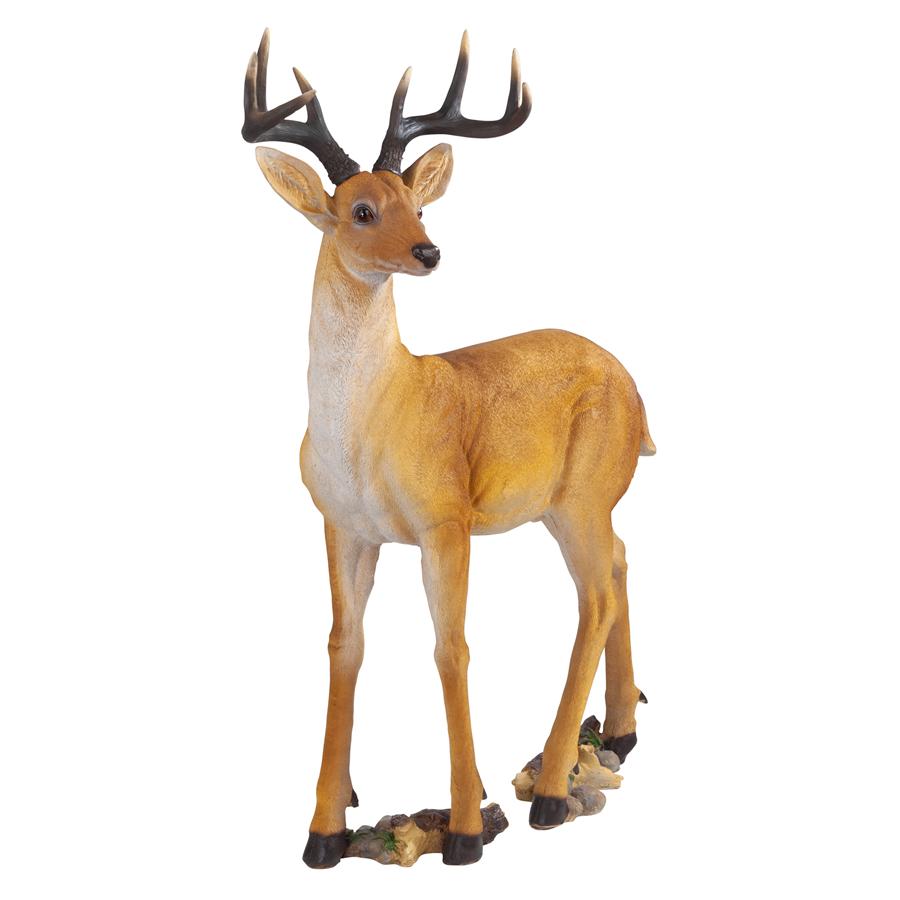 Woodland Buck Deer Statue