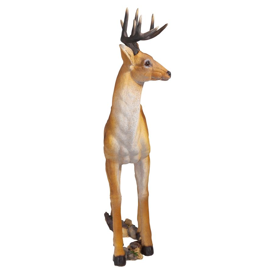 Woodland Buck Deer Statue