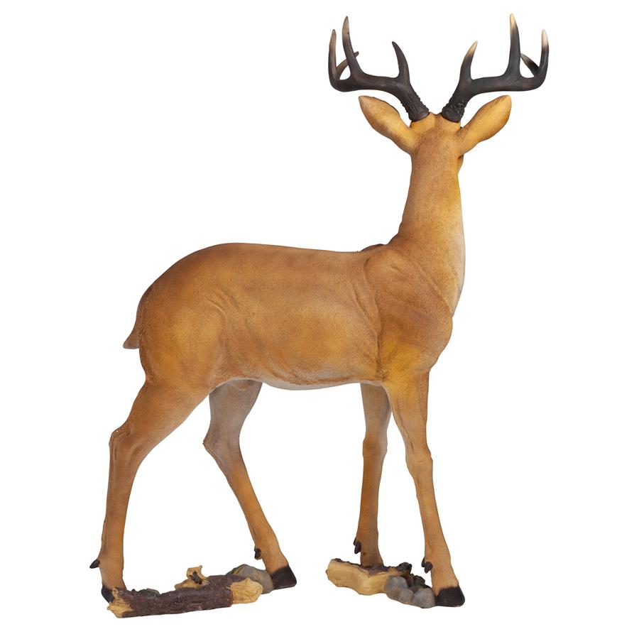 Woodland Buck Deer Statue