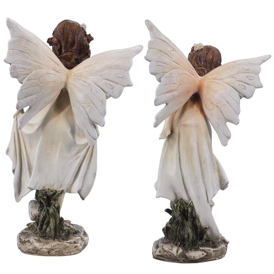 Wildflower Meadows Fairies Garden Statues: Set of Two