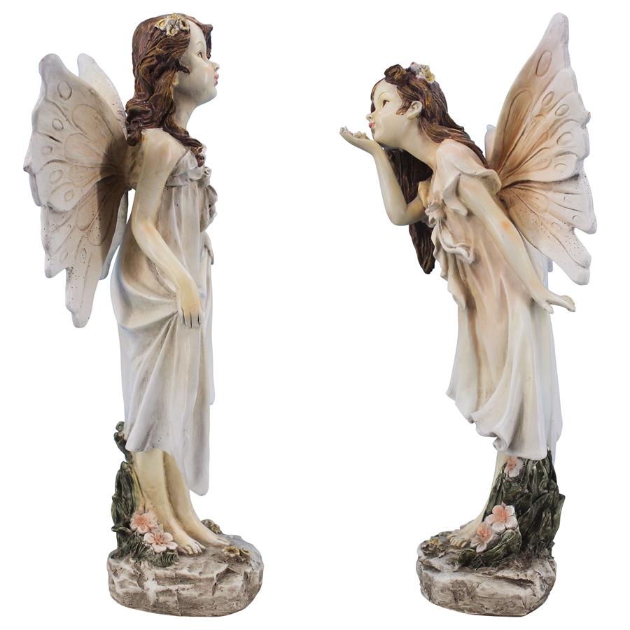 Wildflower Meadows Fairies Garden Statues: Set of Two