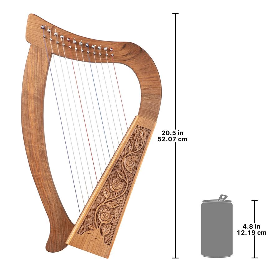 Celtic Walnut 12 String Tara Harp