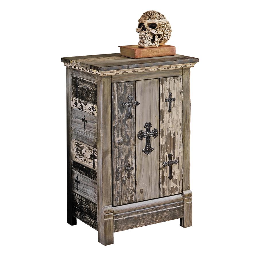 Gothic Sanctuary Side Table Cabinet