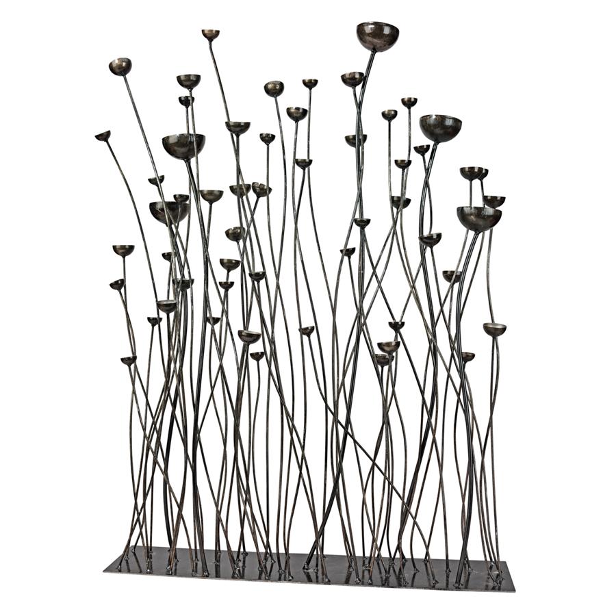 Prairie Grasses Metal Statue