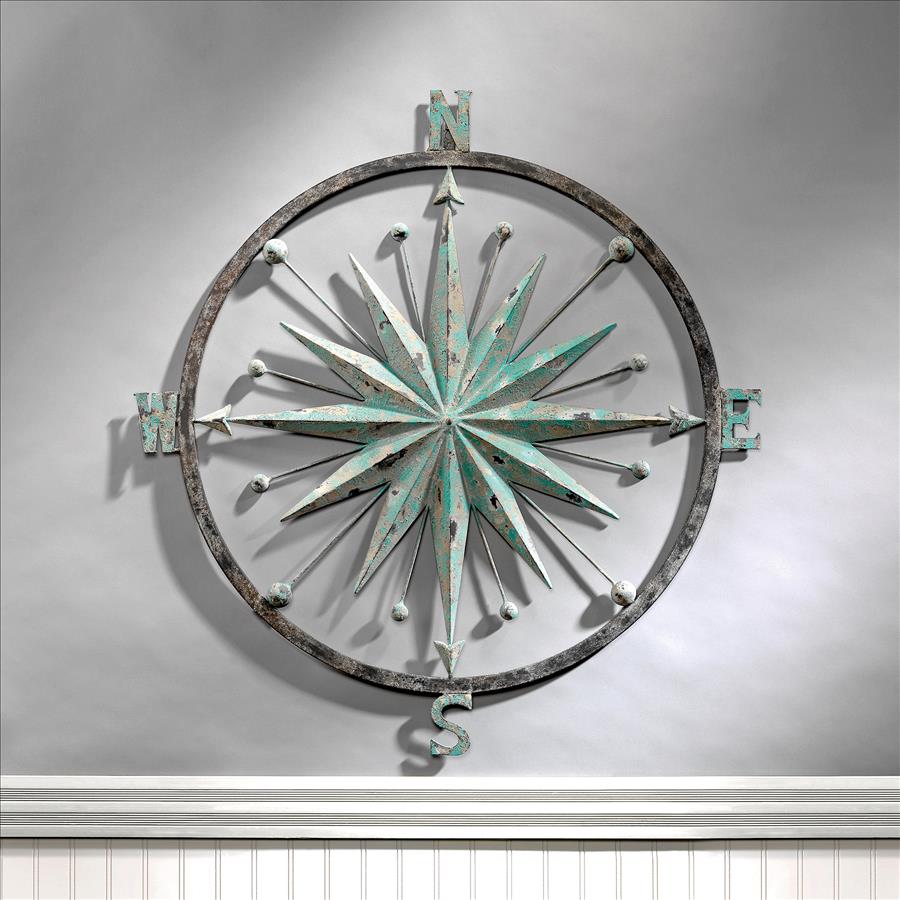 Rose of the Winds Compass Rose Wall Sculpture