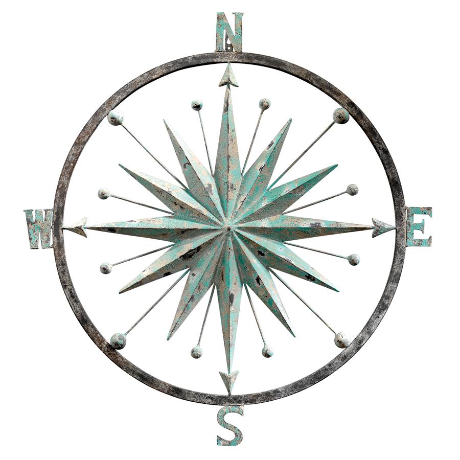 Rose of the Winds Compass Rose Wall Sculpture