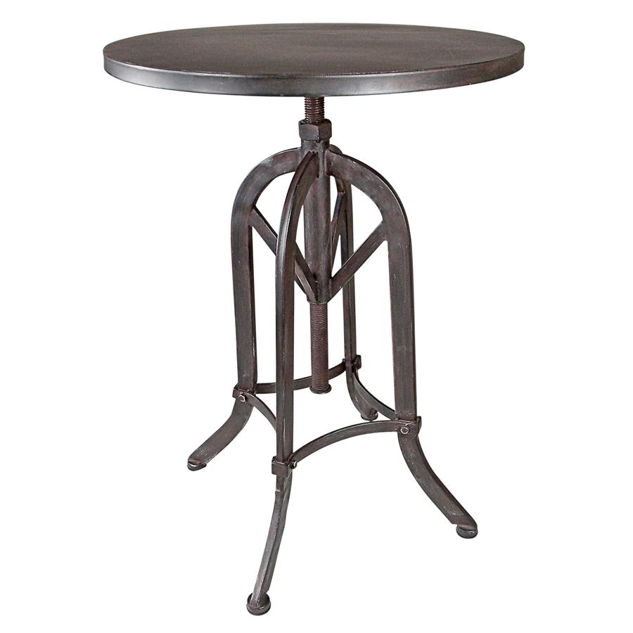 Industrial Revolution Adjustable Height Side Table