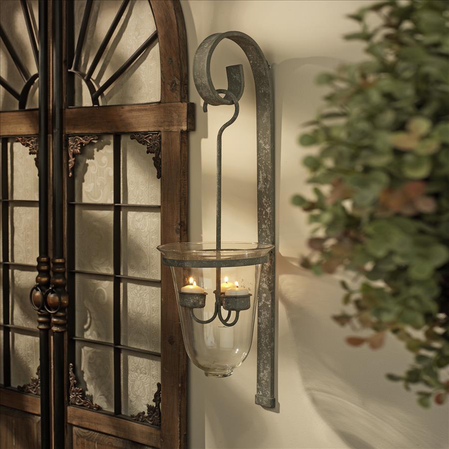 Tuscan Hanging Candeliere Glass Pendant Sconce