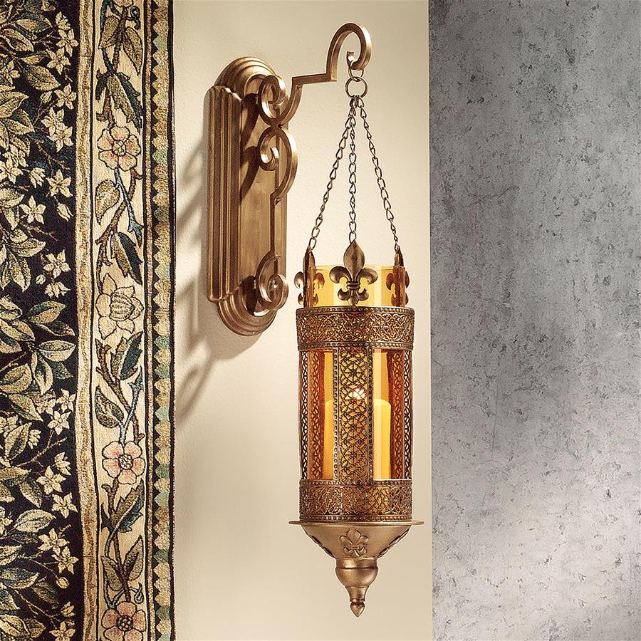 Kinnaird Castle Medieval Hanging Pendant Wall Sconce: Each