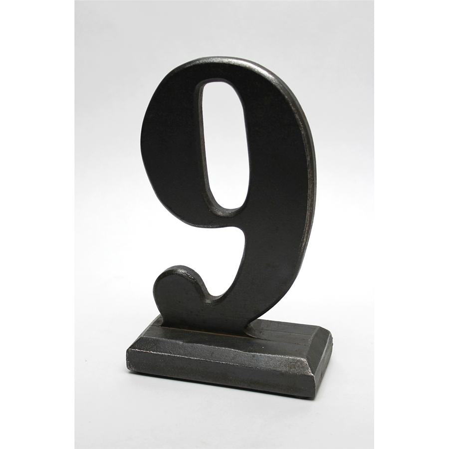 Number 9 Sculptural Typography