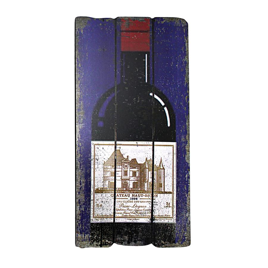 Champagne and Bordeaux Bottle Wall Plaques: Champagne