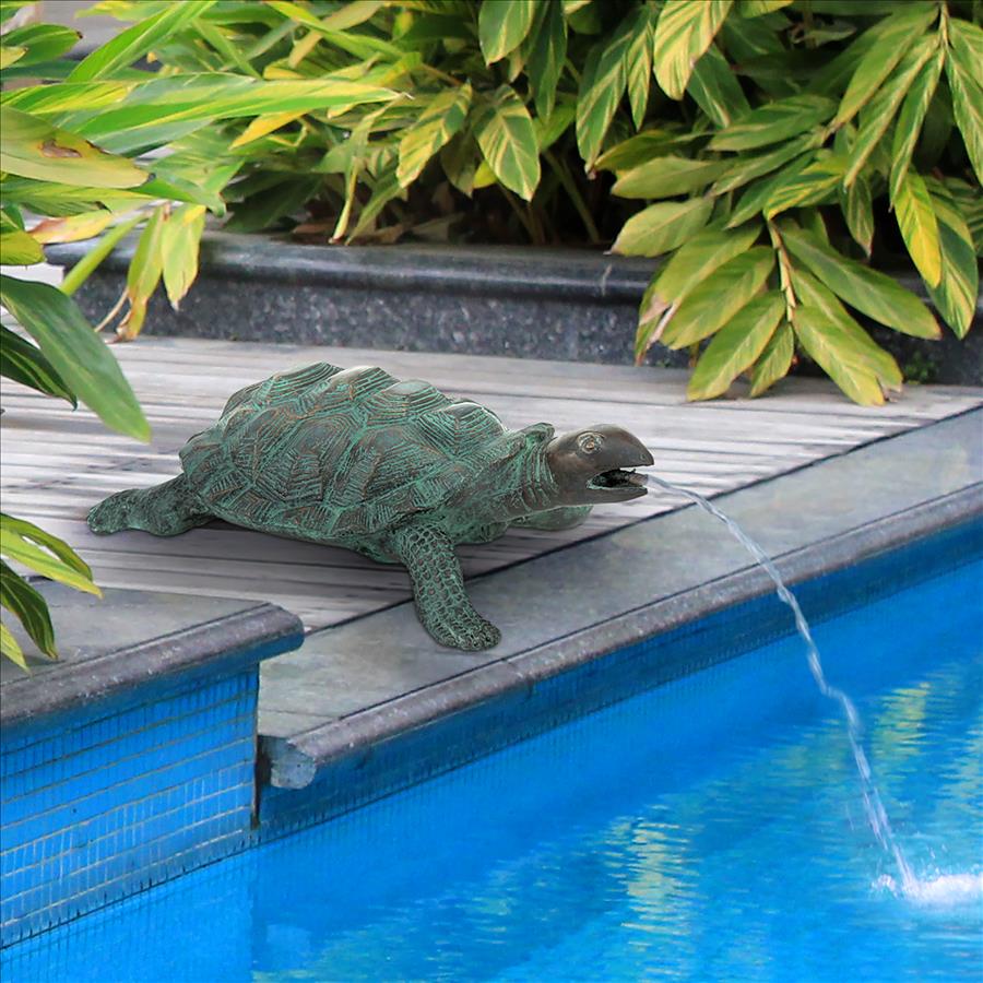 Traipsing Turtle Bronze Garden Statue