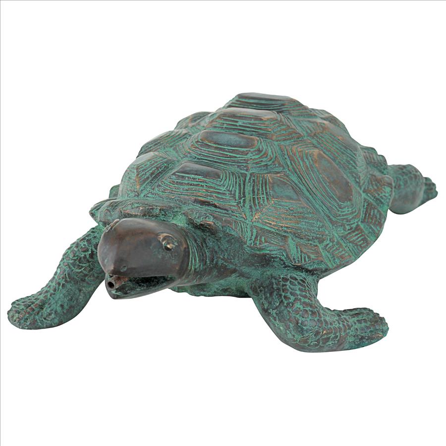 Traipsing Turtle Bronze Garden Statue