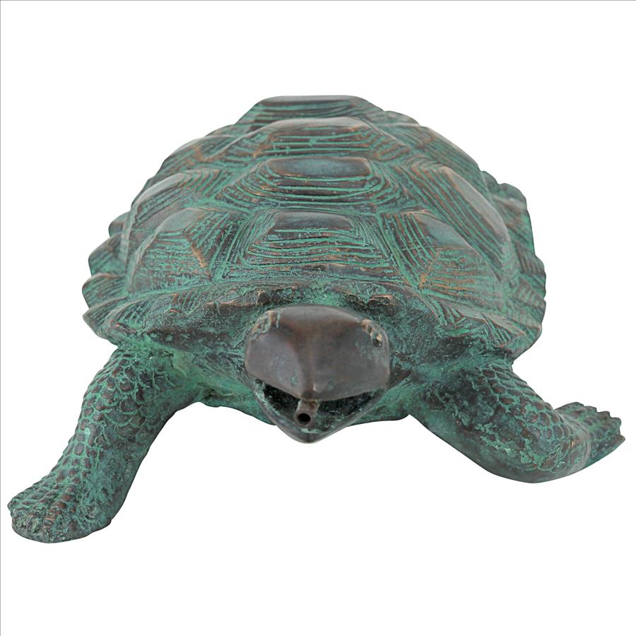 Traipsing Turtle Bronze Garden Statue