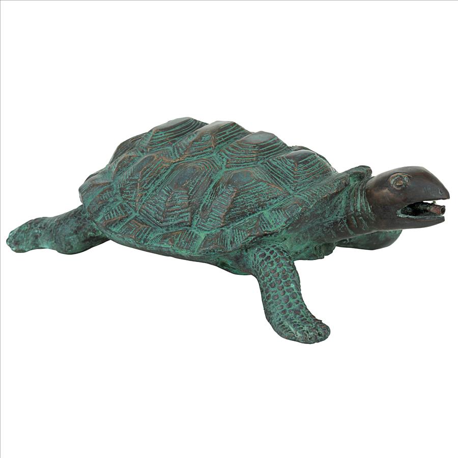 Traipsing Turtle Bronze Garden Statue