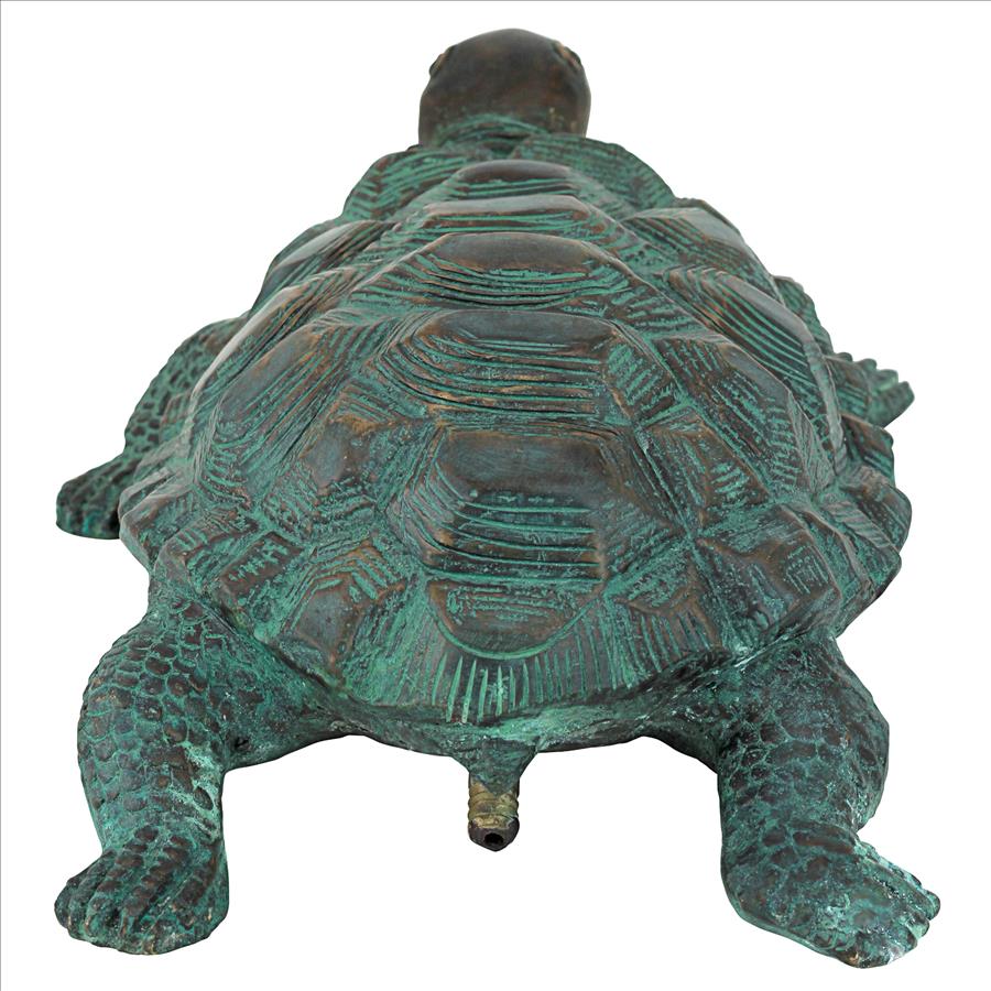 Traipsing Turtle Bronze Garden Statue