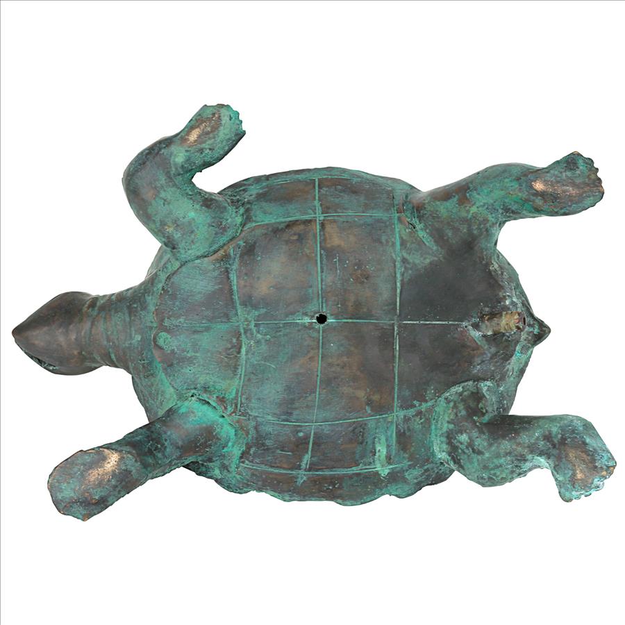 Traipsing Turtle Bronze Garden Statue