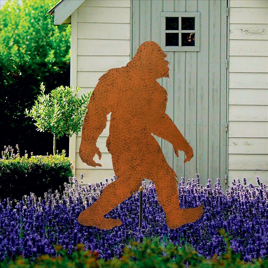 Bigfoot Spotted Metal Silhouette Yeti Garden Stake