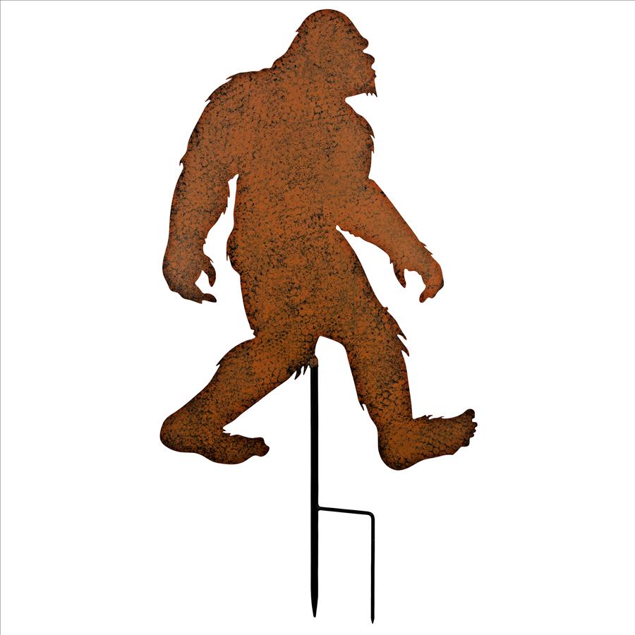 Bigfoot Spotted Metal Silhouette Yeti Garden Stake