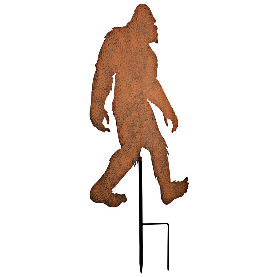 Bigfoot Spotted Metal Silhouette Yeti Garden Stake