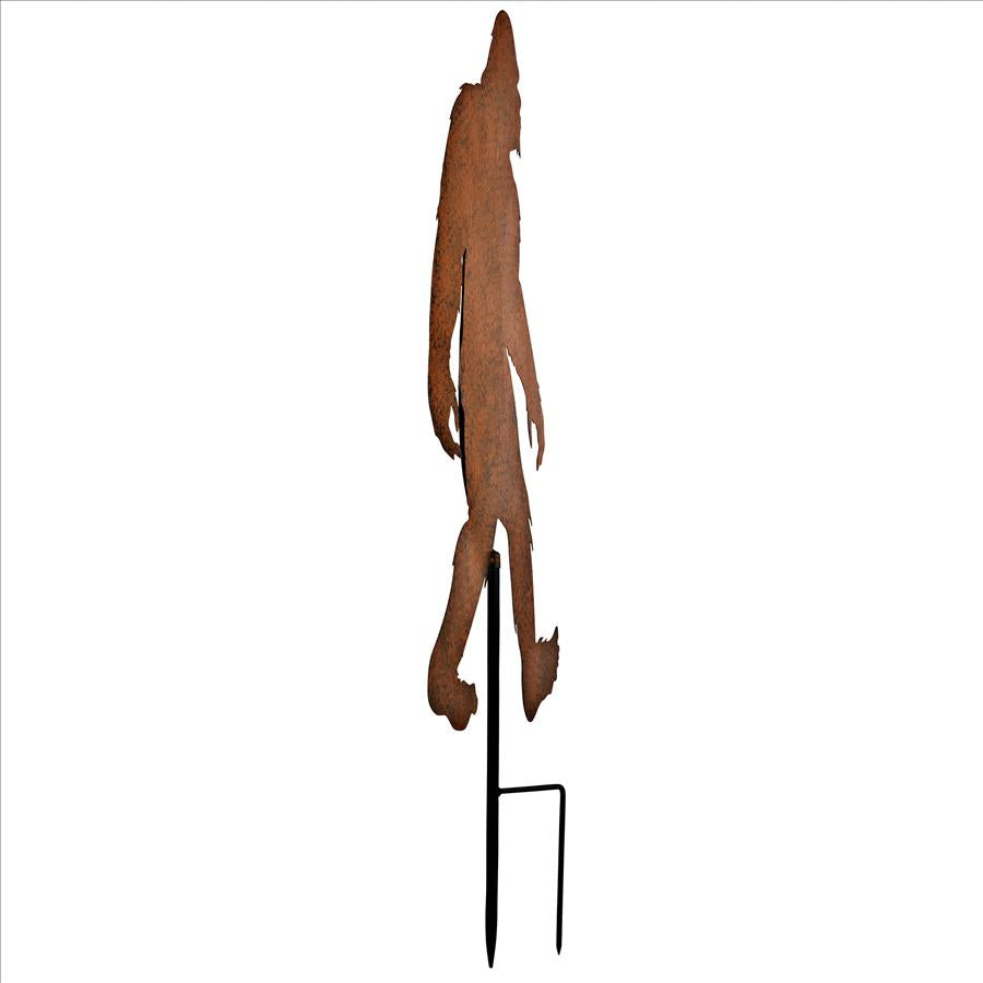 Bigfoot Spotted Metal Silhouette Yeti Garden Stake