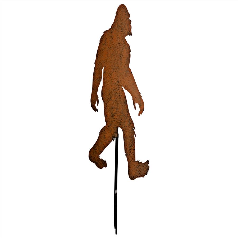 Bigfoot Spotted Metal Silhouette Yeti Garden Stake