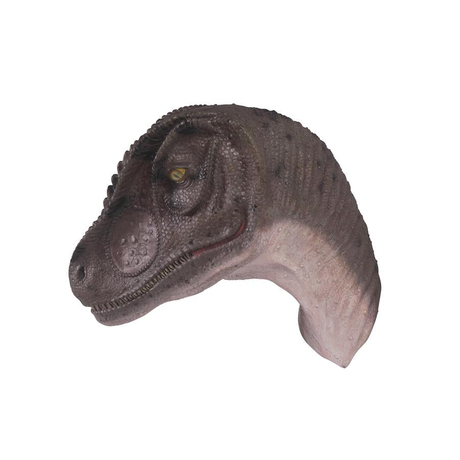 Giant Allosaurus Dinosaur Wall Trophy: Mouth Closed