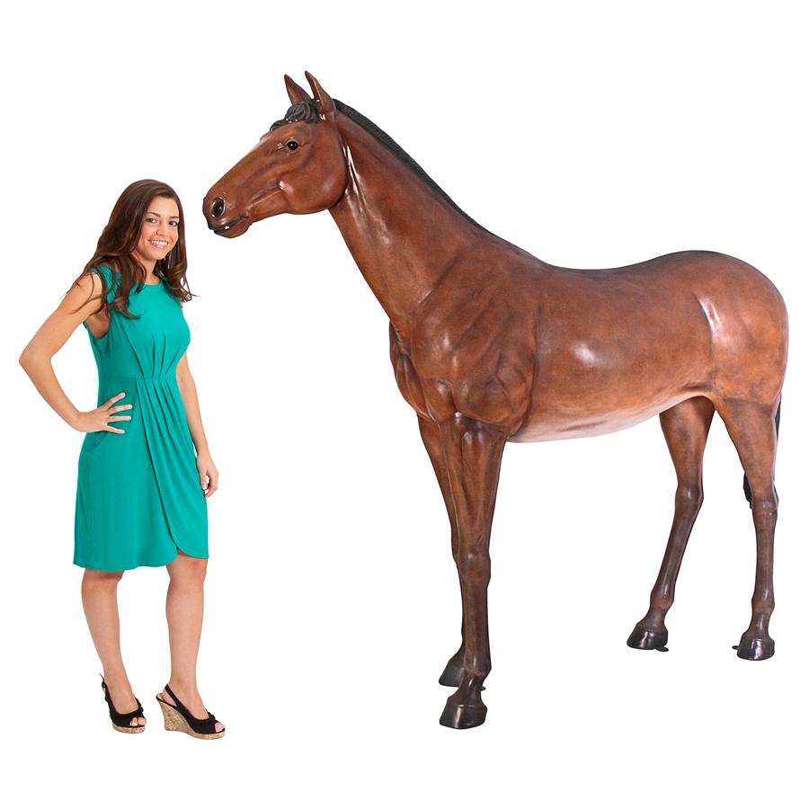 Life-Size Quarter Horse Filly Statue